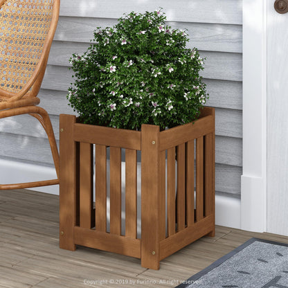 Furinno FG17478 Tioman Outdoor Patio Furniture Hardwood Potting Bench, Natural