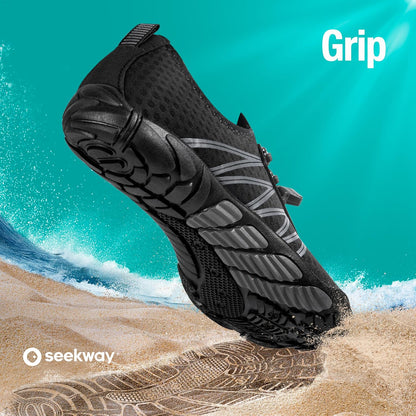 SEEKWAY Wasserschuhe Herren Damen Erwachsene Quick-Dry Badeschuhe Barfußschuhe für Strand Schwimmen Fluss Pool See Wandern Kajak Surfen