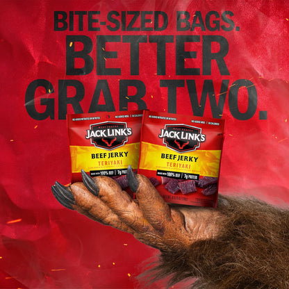 Jack Link's Teriyaki Beef Jerky Multipack - A Protein-Packed Snack for Busy Days