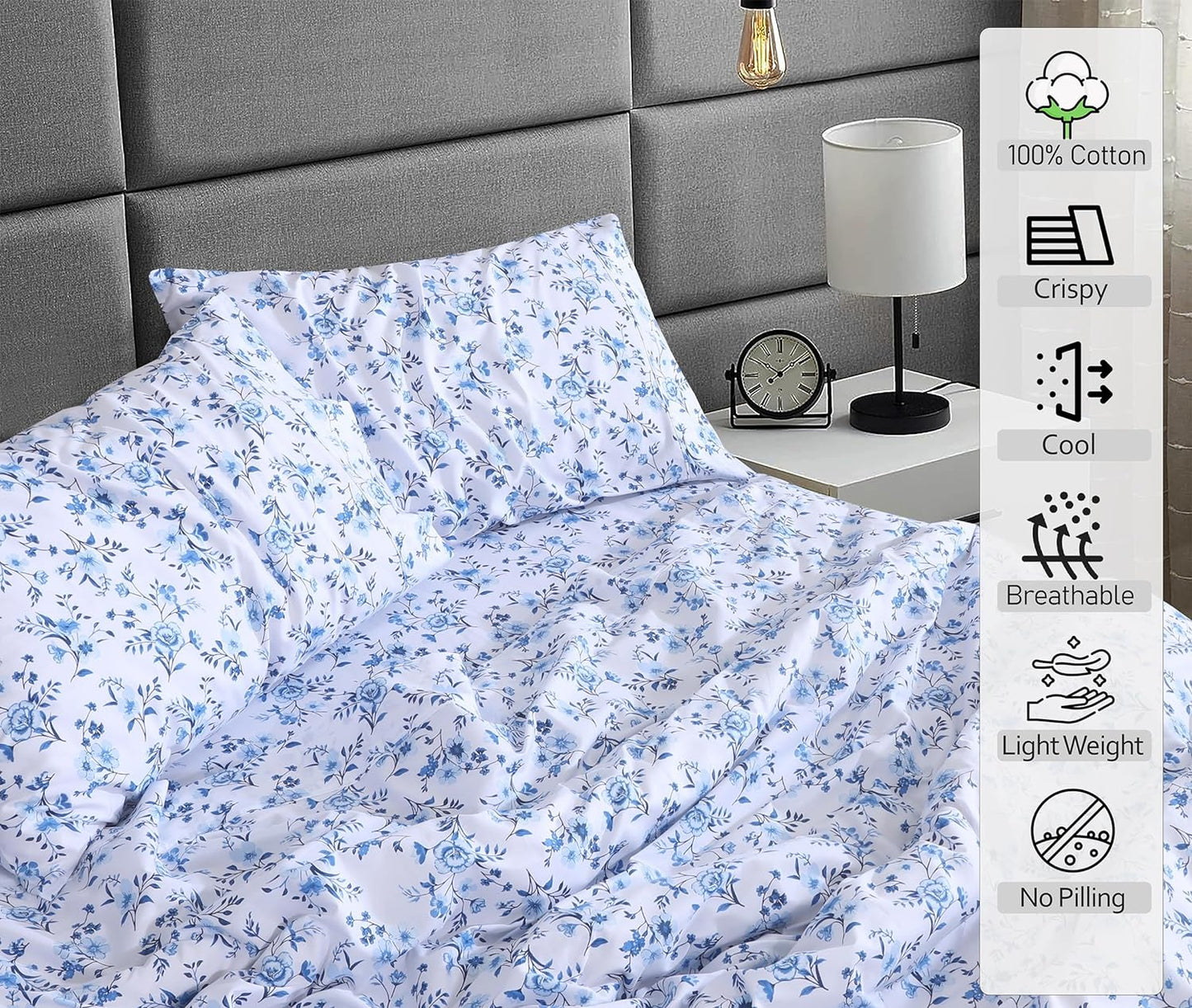 RUVANTI 100% Cotton Sheets - A Breath of Fresh Air for Hot Sleepers