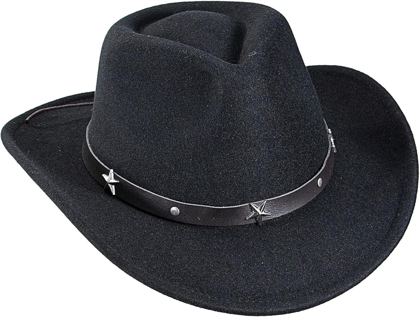 Cowboyhut für Jungen Mädchen Western Filzhut Fedora für Kinder 3-6 Jahre