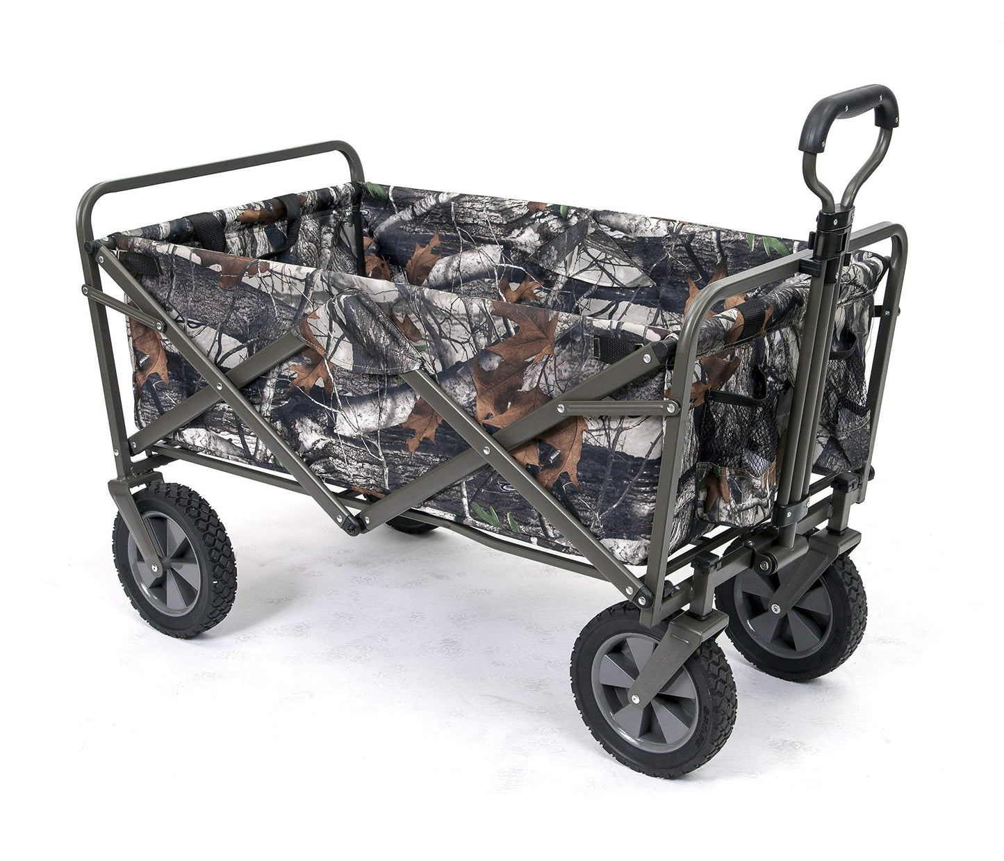 Mac Sports Collapsible Folding Outdoor Utility Wagon, Black