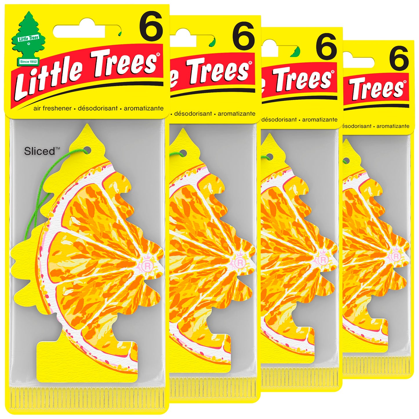 LITTLE TREES Car Air Freshener | Hanging Tree Provides Long Lasting Scent for Auto and Home | Black Ice, 24 Air Fresheners