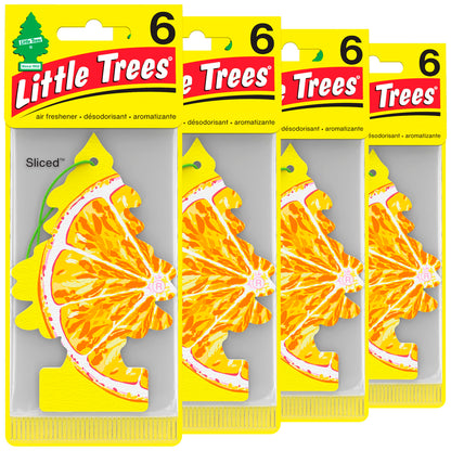 LITTLE TREES Car Air Freshener | Hanging Tree Provides Long Lasting Scent for Auto and Home | Black Ice, 24 Air Fresheners
