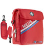 PracMedic Bags Travel Medicine Bag- First Aid Bags Empty or Epipen Carry Case for Insulin Pens, Pill Bottles, Diabetic Supply, Asthma Inhaler Spacer, Allergy Meds or First Aid Supplies (Red)