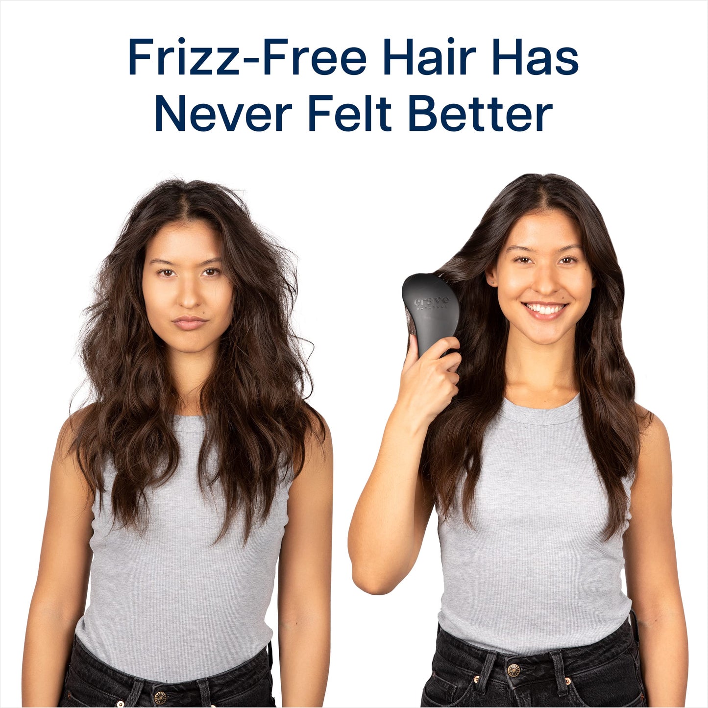 Crave Naturals Glide Thru Entwirrbürste für Erwachsene und Kinder. Entwirrbürste für natürliches, lockiges, glattes, nasses oder trockenes Haar. Haarbürsten für Frauen. Stylingbürste (Blau)
