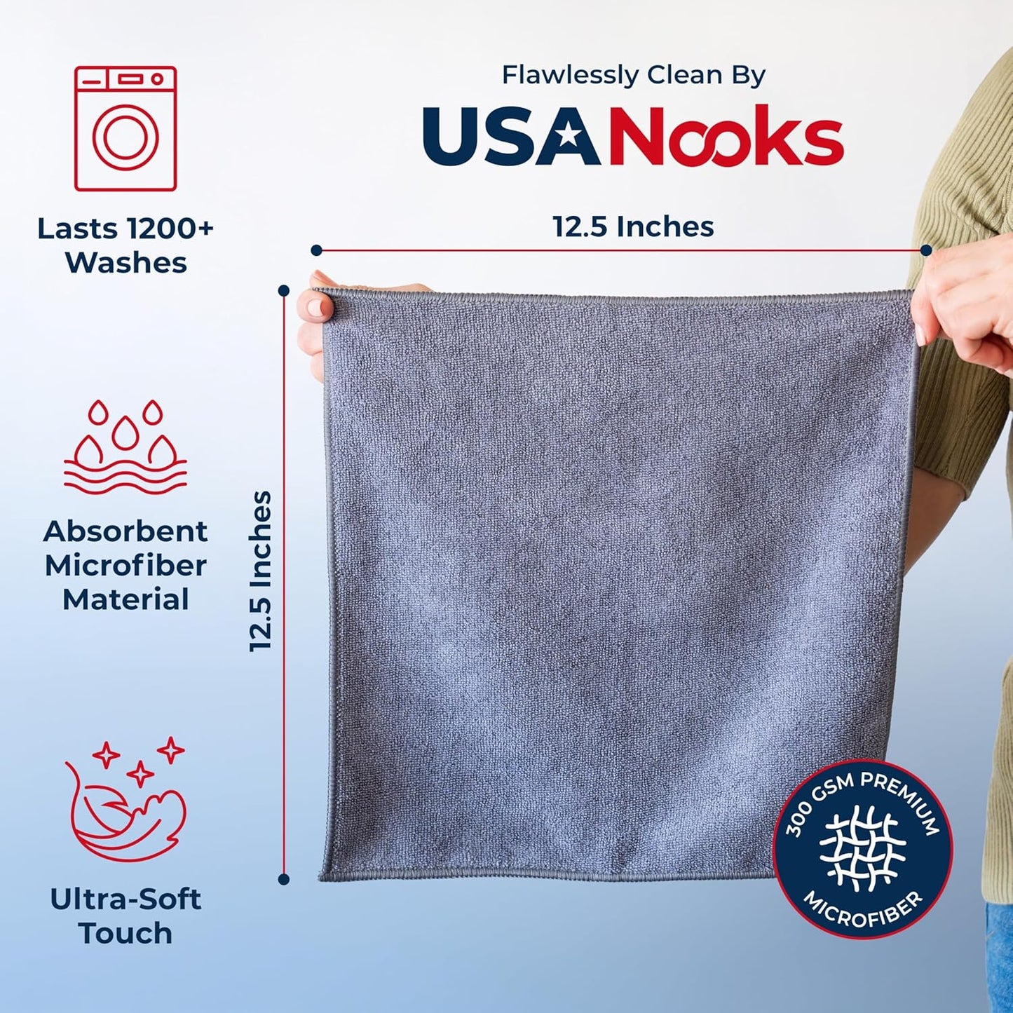 USANOOKS Microfiber Cleaning Cloth: A Game-Changer for Cleaning Tasks