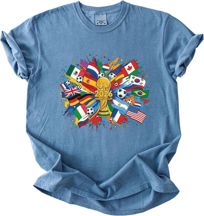 2026 World Soccer Flags Graphic Tee: A Festival of Football Fashion