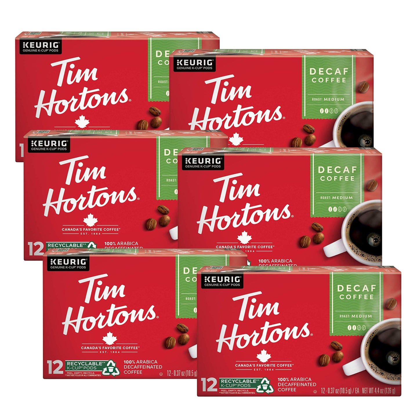 Decaf12 Count (Pack of 6)