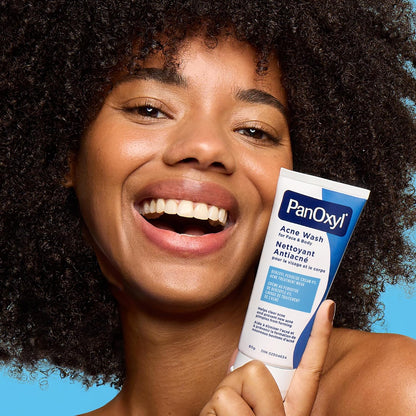 PanOxyl 4% Benzoylperoxid Akne-Waschgel, Hilft Akne zu lindern und vorzubeugen, Tägliches antibakterielles Waschgel, Sanft, pH-neutral, 85g