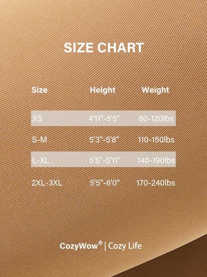 CozyWow Damen Laufmaschenresistente Strumpfhose 80 Denier Hoher Bund Semi-Blickdicht Weich und Elastisch