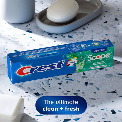 Crest Complete Zahncreme Whitening Plus Scope Minty Fresh, insgesamt 480 ml (4er-Pack à 120 ml)