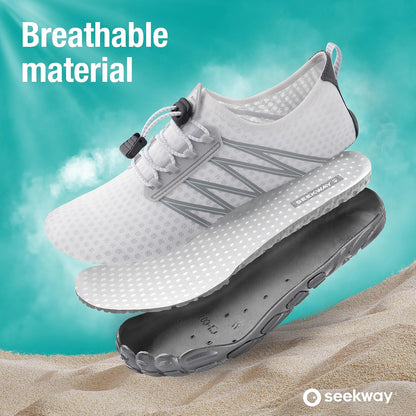 SEEKWAY Wasserschuhe Herren Damen Erwachsene Quick-Dry Badeschuhe Barfußschuhe für Strand Schwimmen Fluss Pool See Wandern Kajak Surfen