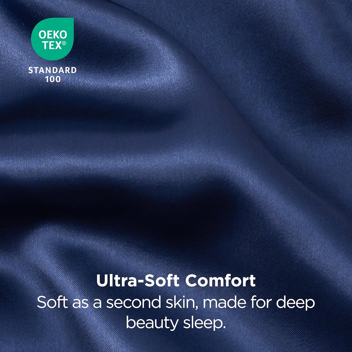 Bedsure Satin-Kissenbezug, Queen-Size, 2er-Pack, Seidenkissenbezügen ähnlich, seidige Kissenhüllen mit Hotelverschluss, Raumdeko, Valentinsgeschenke für Frauen und Männer, Grau, 50x75 cm