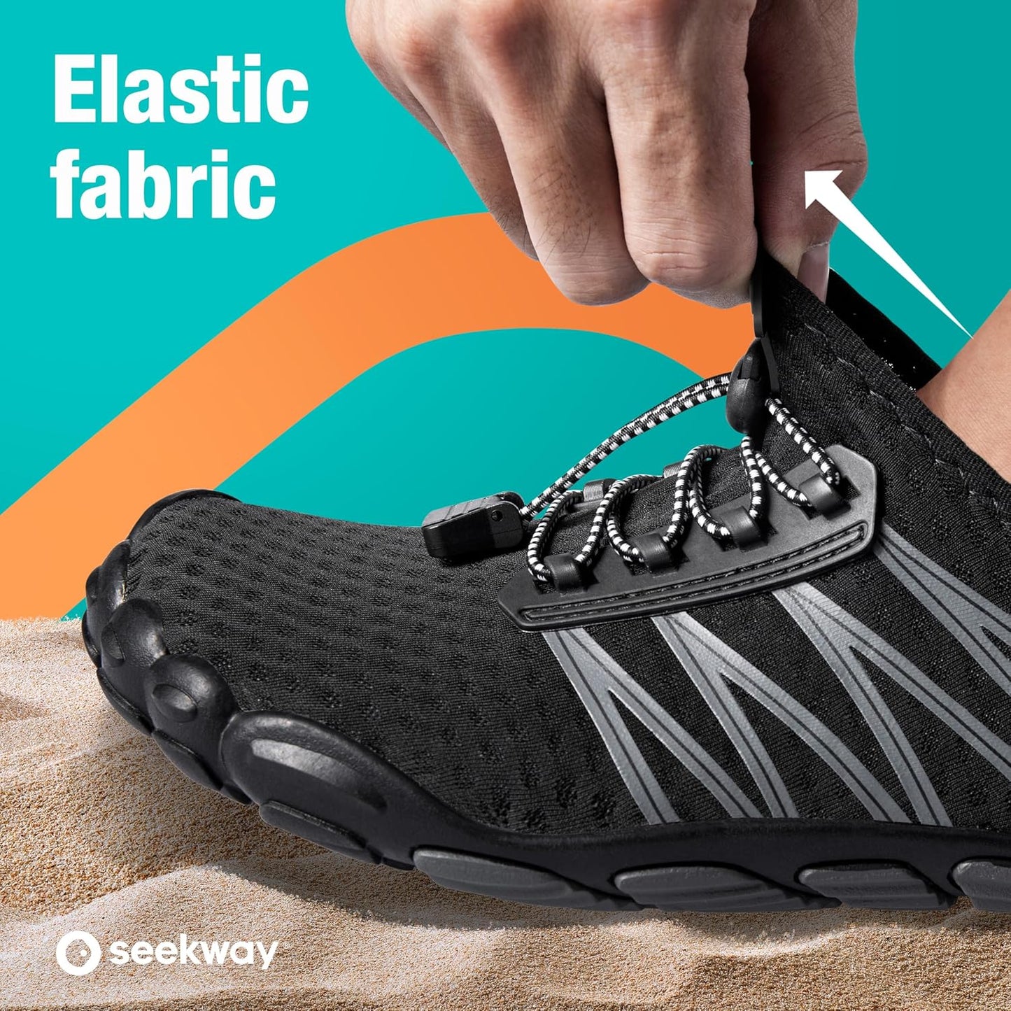 SEEKWAY Wasserschuhe Herren Damen Erwachsene Quick-Dry Badeschuhe Barfußschuhe für Strand Schwimmen Fluss Pool See Wandern Kajak Surfen
