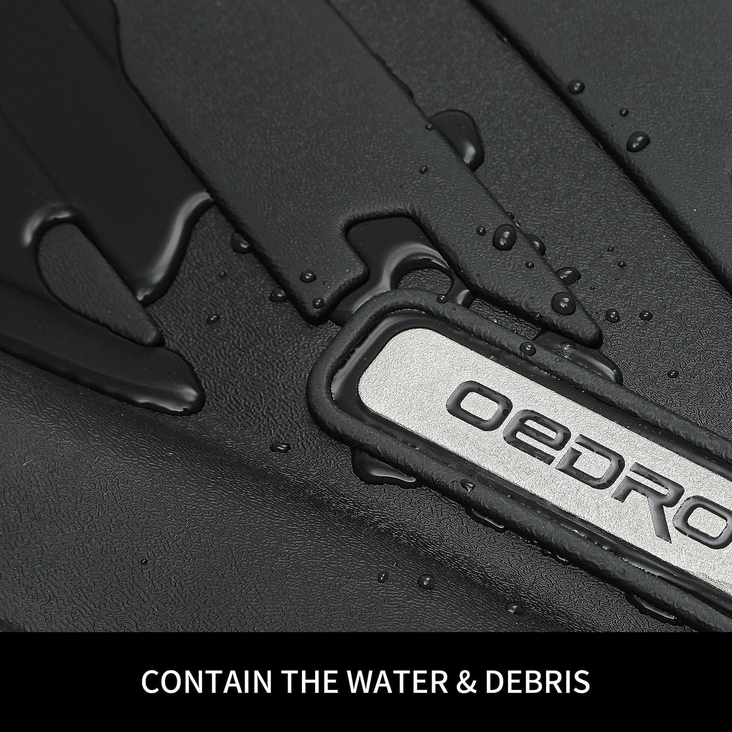 OEDRO Floor Mats Fit for Toyota Camry 2011-2007, Custom Fit Front & 2nd Row Floor Liner Set, TPE All Weather Protection Camry Car Mats, Black
