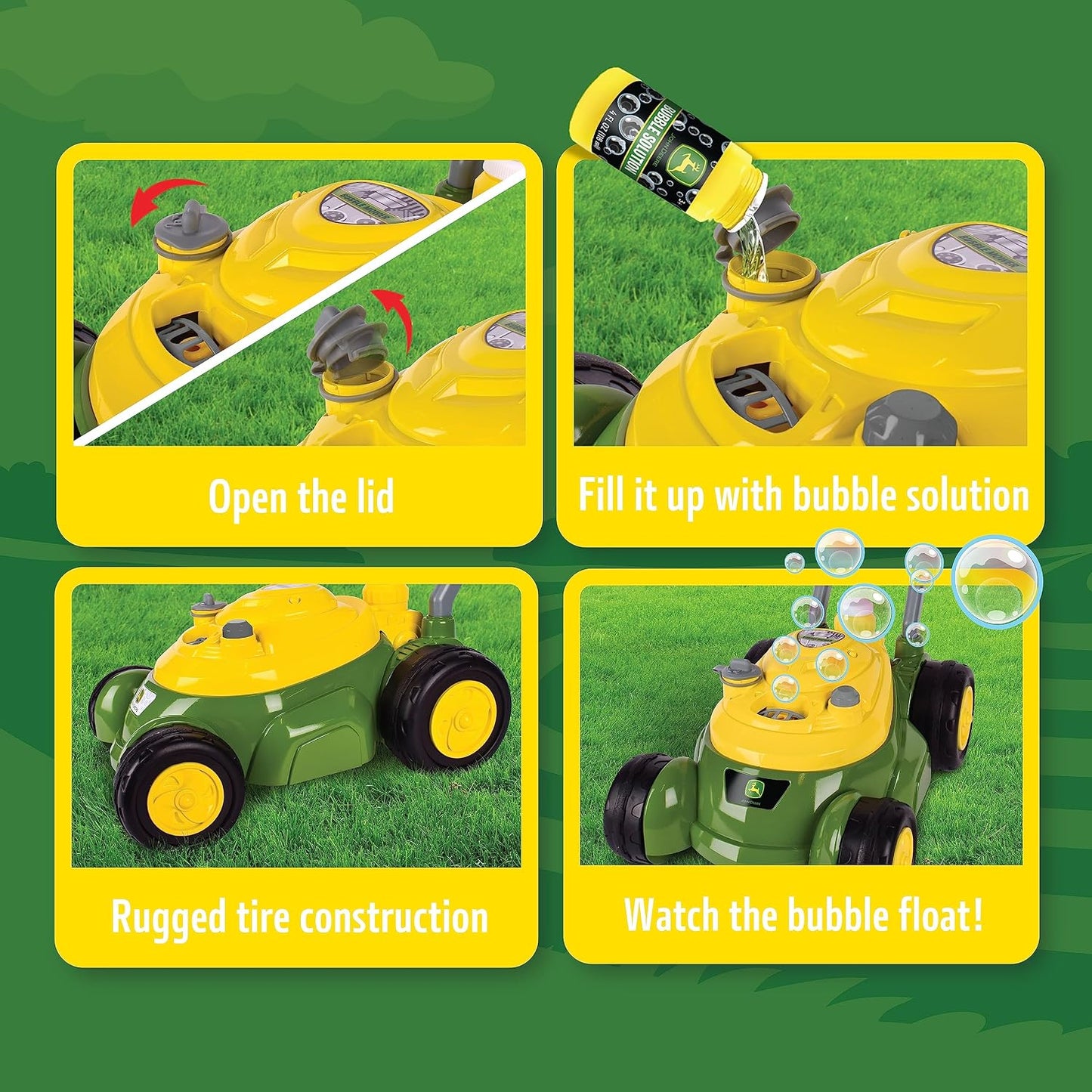 John Deere Bubble Lawn Mower: A Fun Twist on Gardening for Toddlers