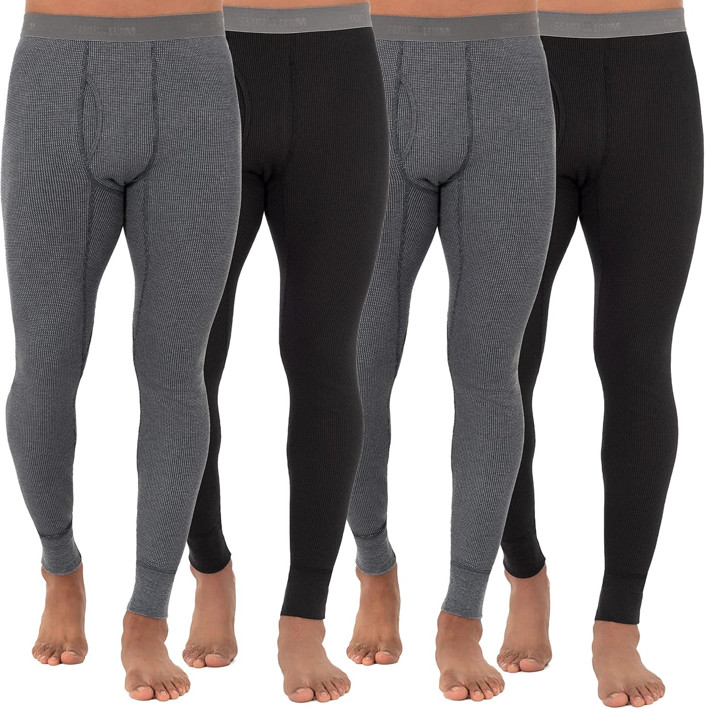 MediumBlack/Greystone Heather 4 Pack