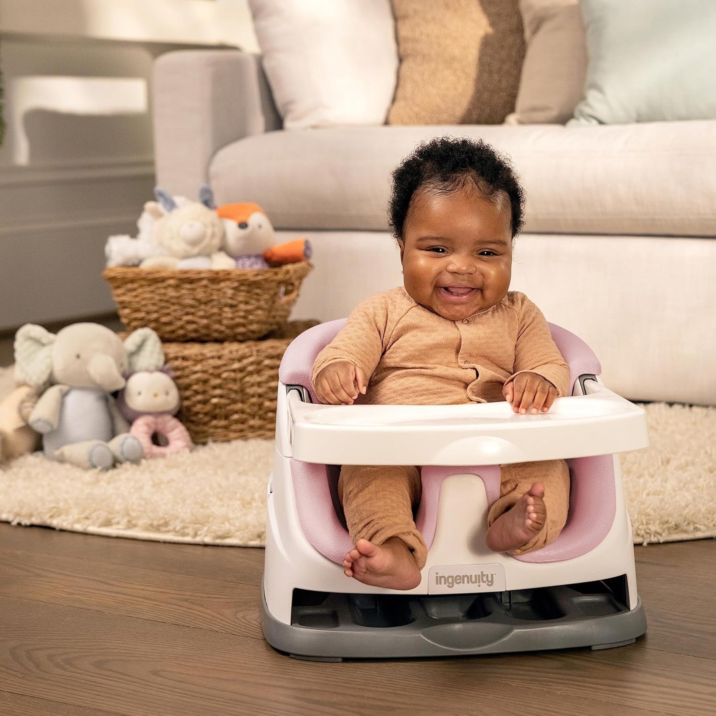 Ingenuity Baby Base 2-in-1 Sitzerhöhung mit Esstablett – Night Sky