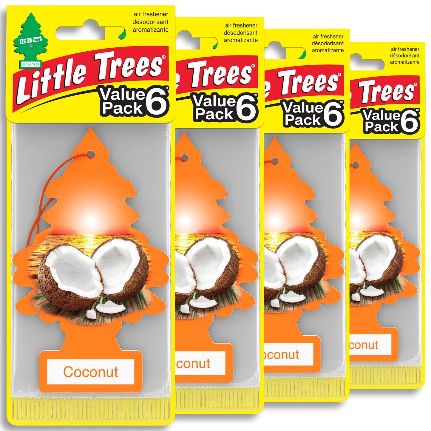 LITTLE TREES Car Air Freshener | Hanging Tree Provides Long Lasting Scent for Auto and Home | Black Ice, 24 Air Fresheners