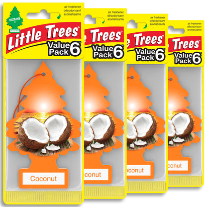 LITTLE TREES Car Air Freshener | Hanging Tree Provides Long Lasting Scent for Auto and Home | Black Ice, 24 Air Fresheners