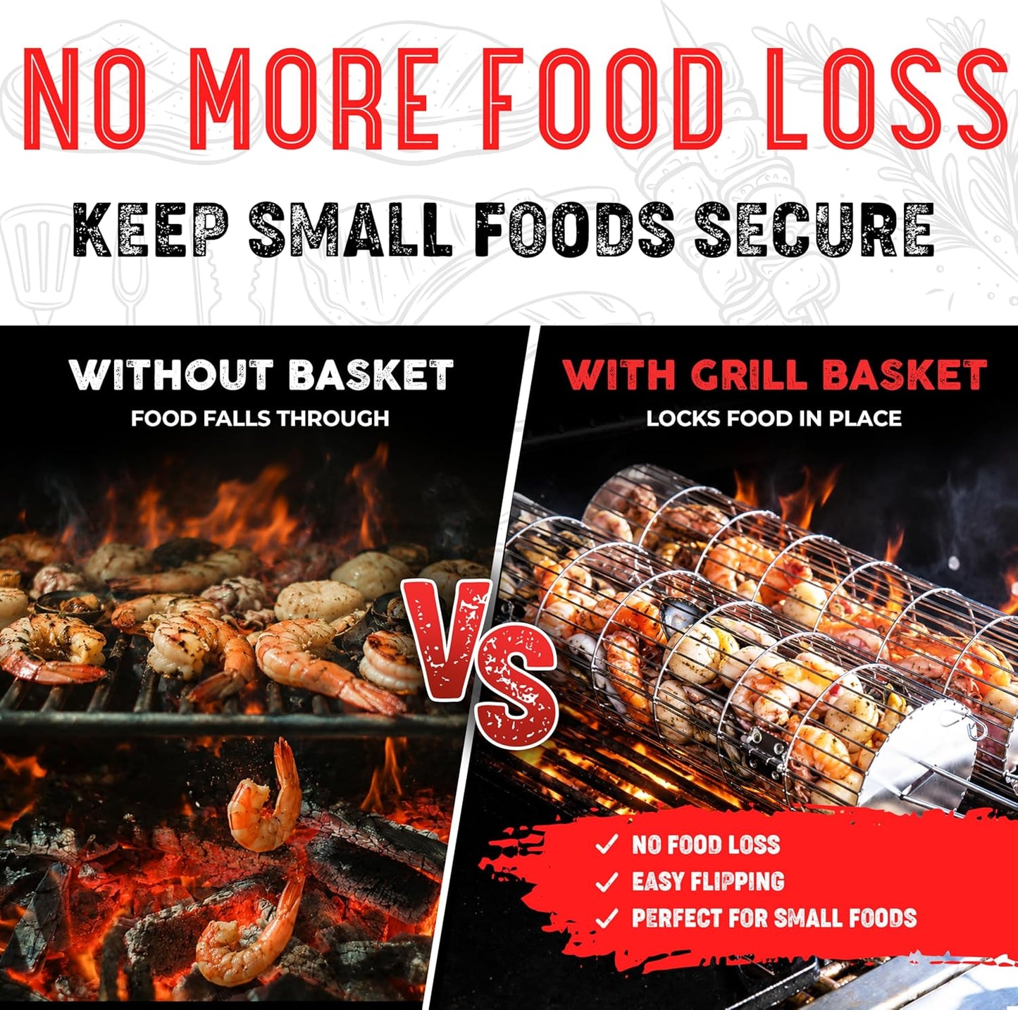 SHIZZO Rolling Grill Basket: A Game-Changer for Outdoor Cooking