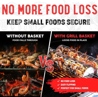 SHIZZO Rolling Grill Basket: A Game-Changer for Outdoor Cooking