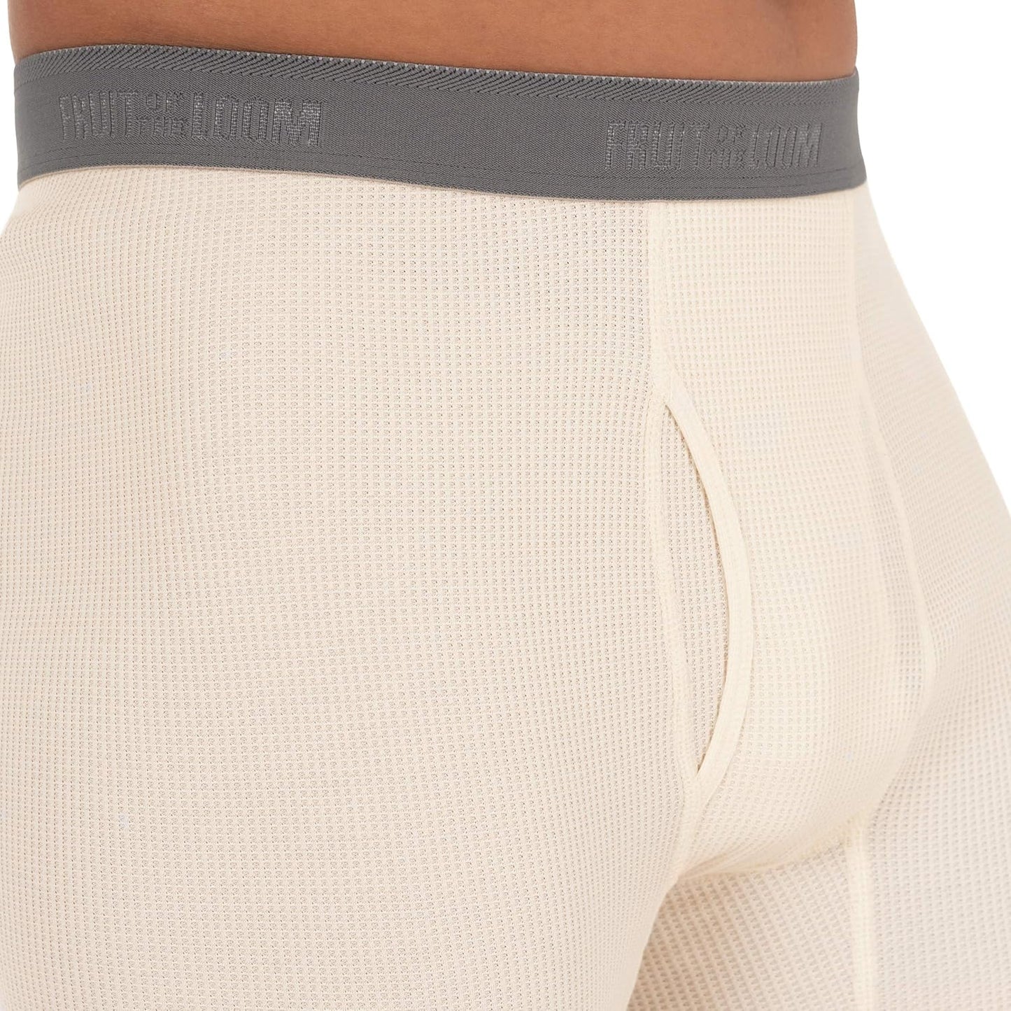 Fruit of the Loom Herren Premium Waffel-Thermo-Unterwäsche lange Unterhose aus recyceltem Material (1er-, 2er-, 3er- und 4er-Pack)