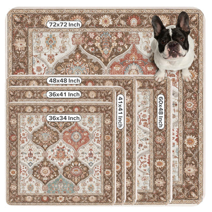 INVENHO Washable Pee Pads for Dogs 72"x72" Reusable Dog Pads Extra Large Upgrade Non-Slip Dog Pee Pads Heavy Absorbency Puppy Pee Pads Quick Dry Whelping Pads/Waterproof Puppy Training Pad
