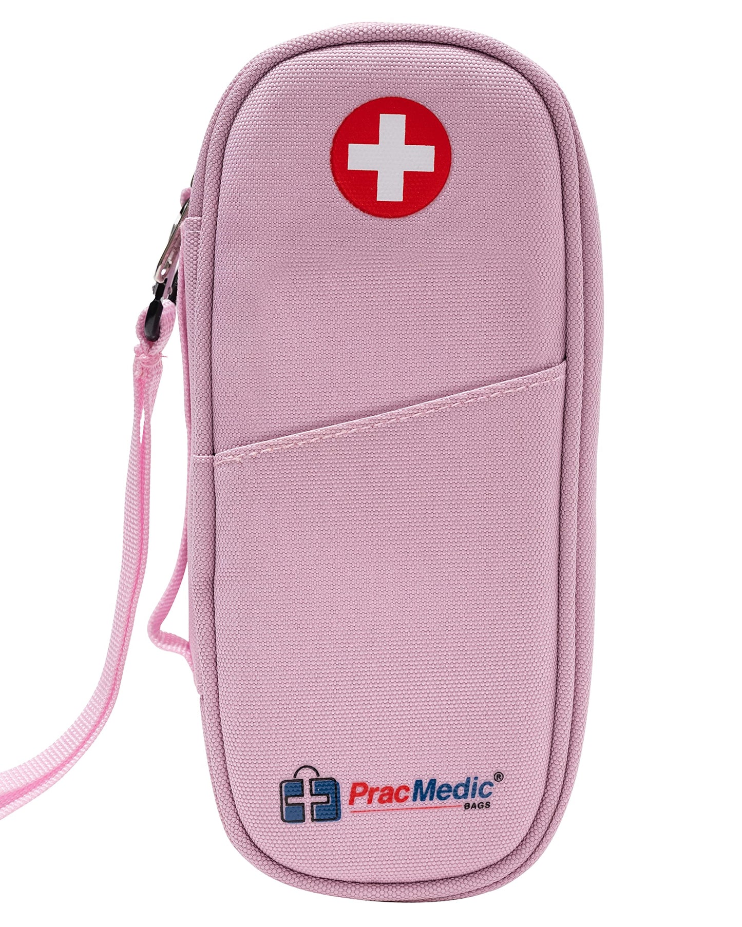 PracMedic Bags Epipen Carry Case– Insulated Epi Pens Carrying Case for Epipens, Auvi-Q, Inhaler, Allergy Medication & Diabetes Supply– Durable Emergency Medical Pouch for Travel (Red)