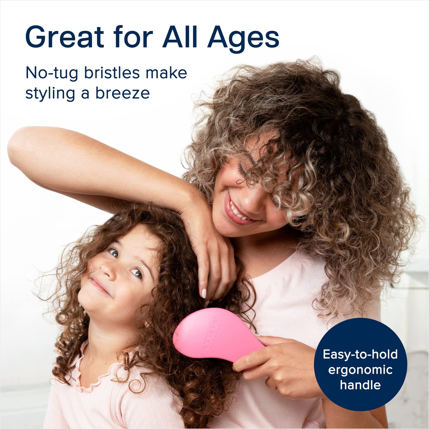 Crave Naturals Glide Thru Entwirrbürste für Erwachsene und Kinder. Entwirrbürste für natürliches, lockiges, glattes, nasses oder trockenes Haar. Haarbürsten für Frauen. Stylingbürste (Blau)