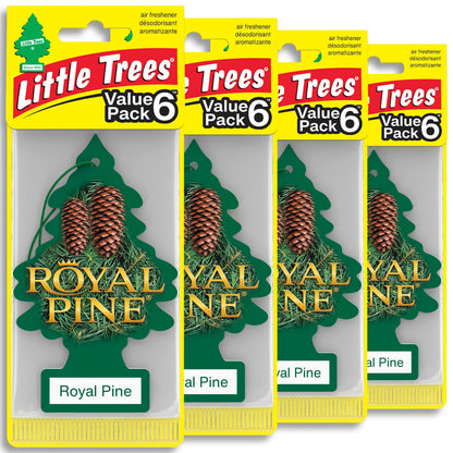 LITTLE TREES Car Air Freshener | Hanging Tree Provides Long Lasting Scent for Auto and Home | Black Ice, 24 Air Fresheners