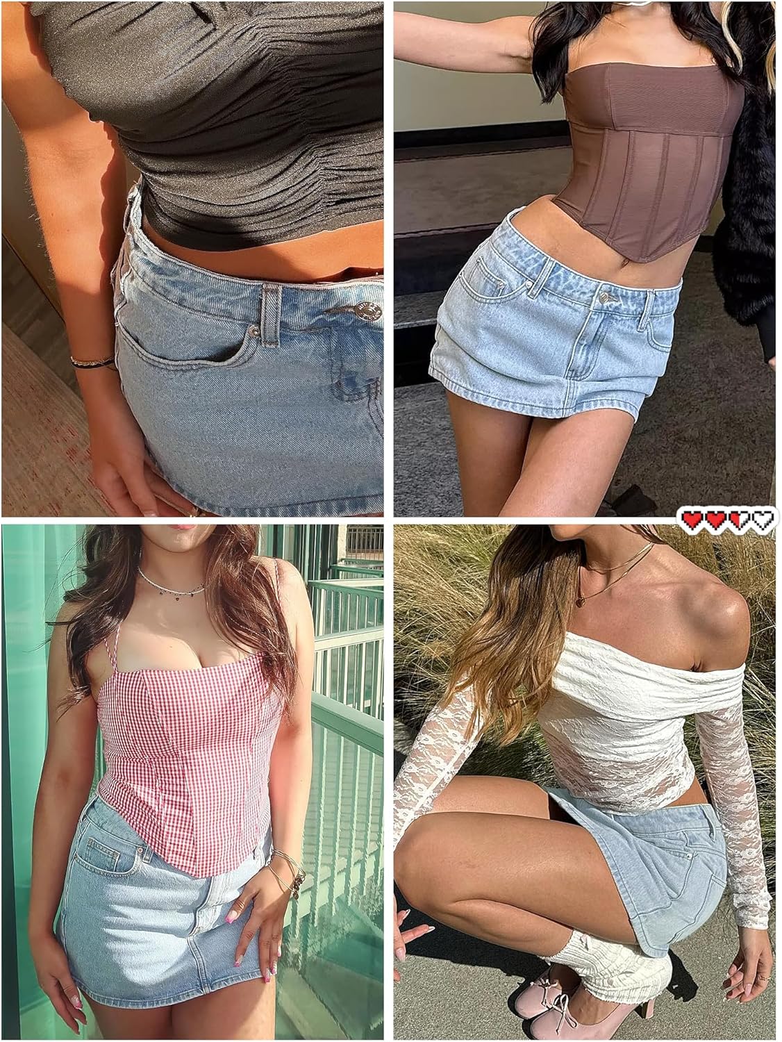 Danysu Dehnbare Mini Skorts Mid Waist Rock mit Shorts Seitenschlitz 2025 Sport Alltag Ausgeh-Outfits