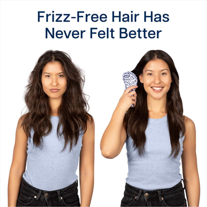 Crave Naturals Glide Thru Entwirrbürste für Erwachsene und Kinder. Entwirrbürste für natürliches, lockiges, glattes, nasses oder trockenes Haar. Haarbürsten für Frauen. Stylingbürste (Blau)