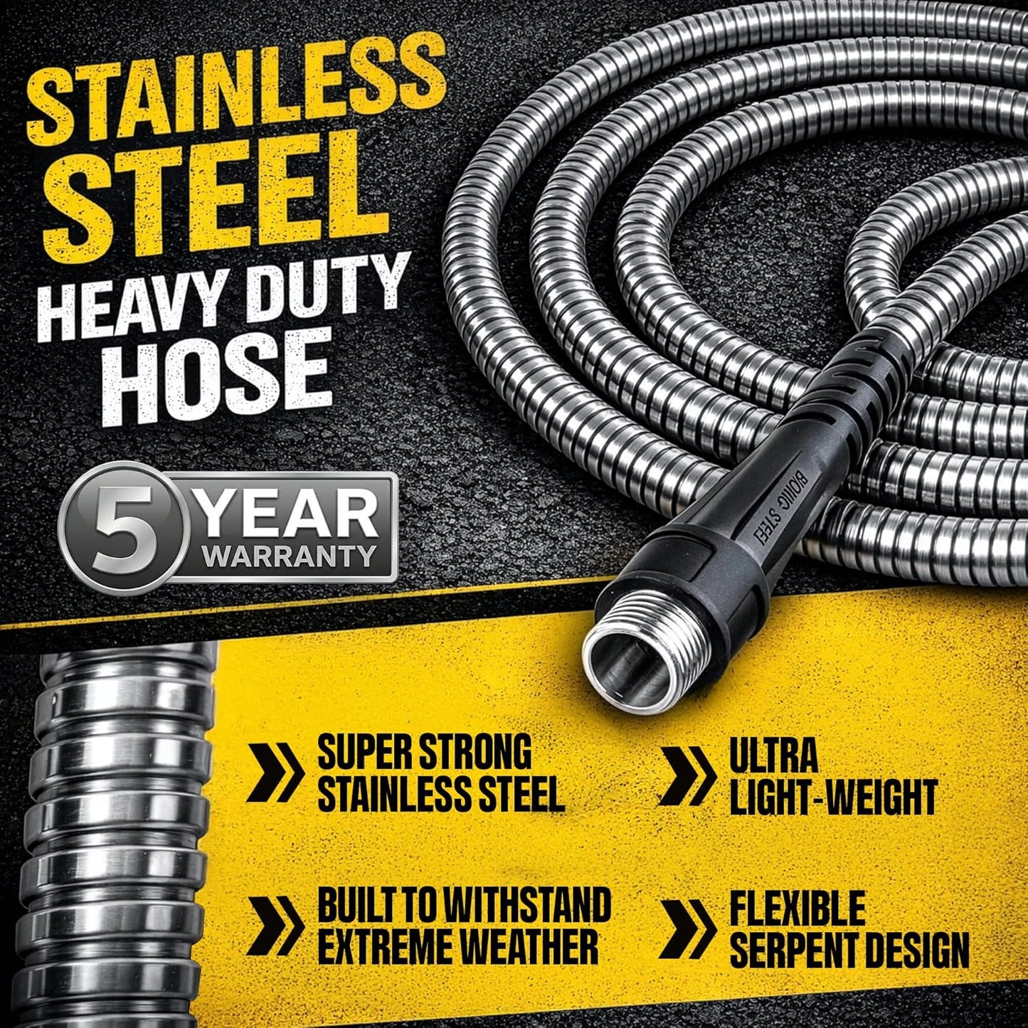 BIONIC STEEL 100 Ft Metal Garden Hose Review: A Durable and Flexible Solution