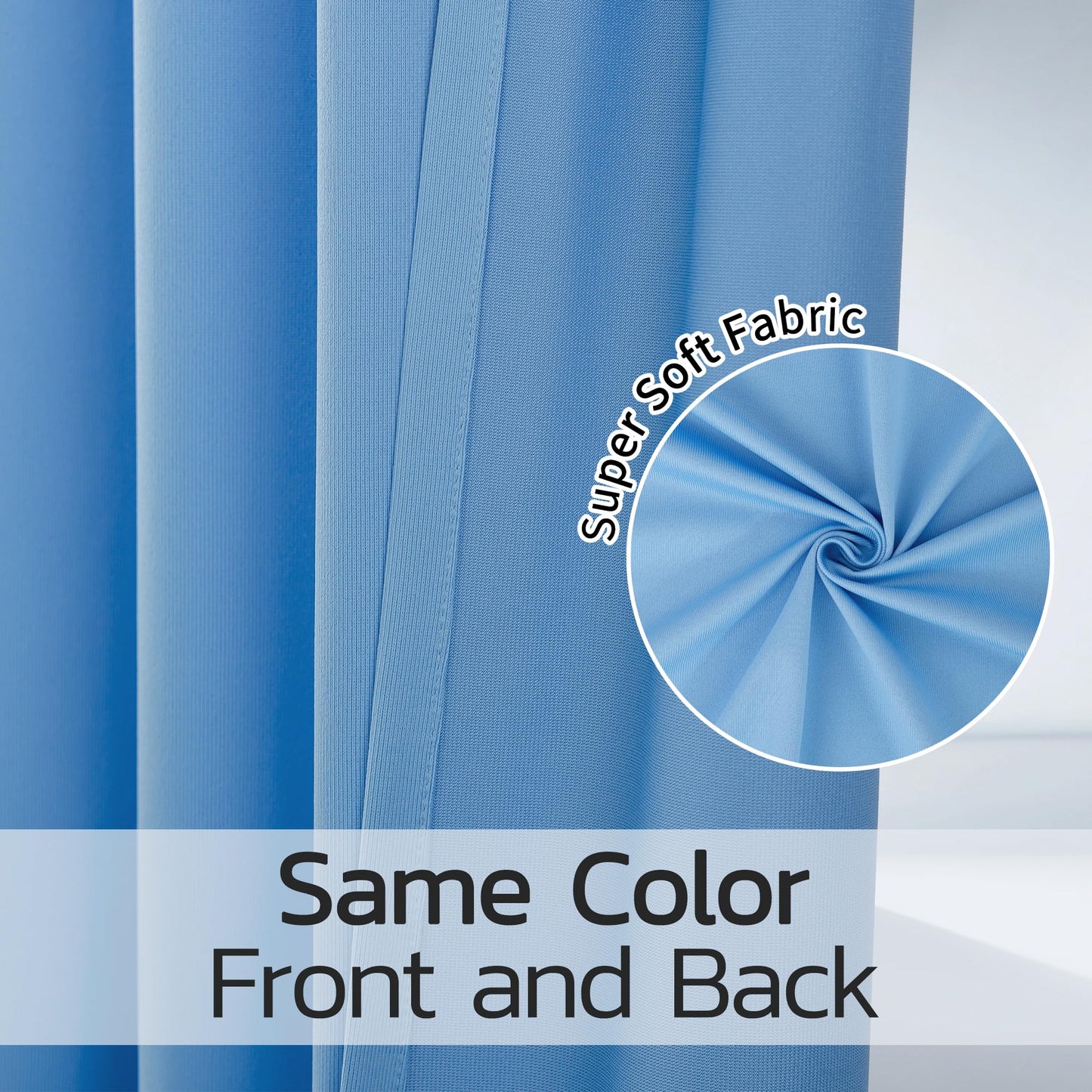 Inherent Flame Retardant Hospital Curtain Room Divider with Flat Hooks Cubicle Divider Privacy Medical Curtain for Hospital, Medical Clinic, Lab(1 Panel, 5x8FT,Grey)