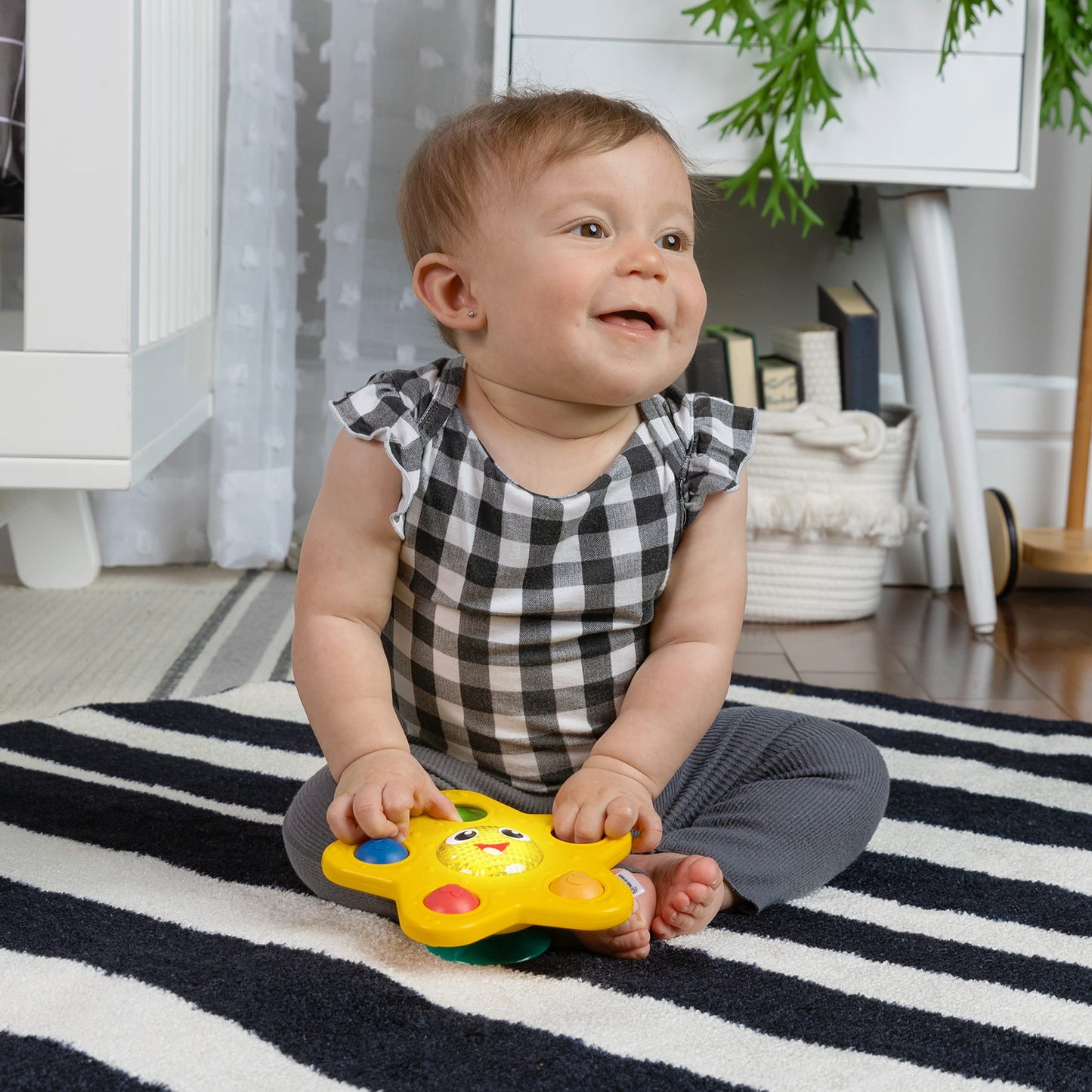Baby Einstein Sticky Spinner BPA-freies Hochstuhl-Aktivitätsspielzeug, 3 Monate+