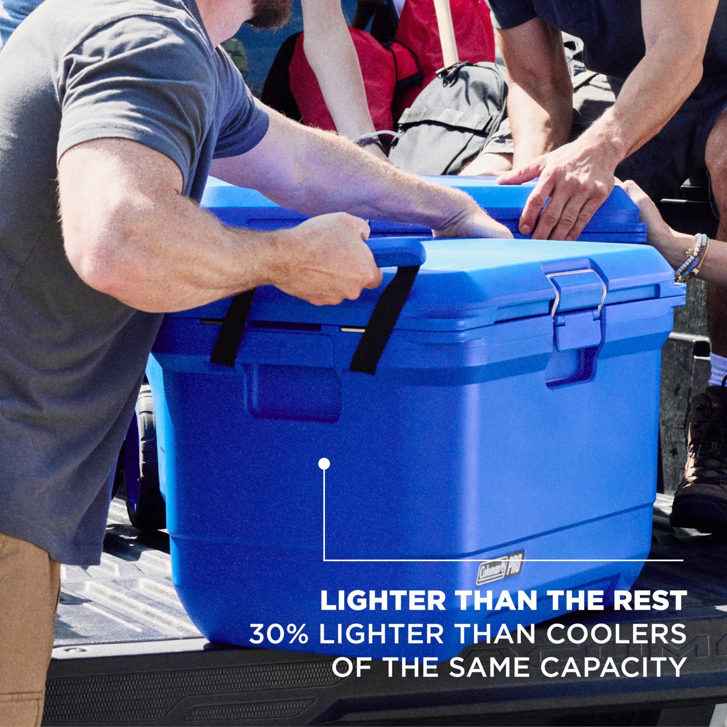 Coleman Pro Heavy-Duty 25qt Ultra-Light Premium Hard Cooler, Extra-Thick Insulation Keeps Ice up to 3 Days, 36-Can Capacity