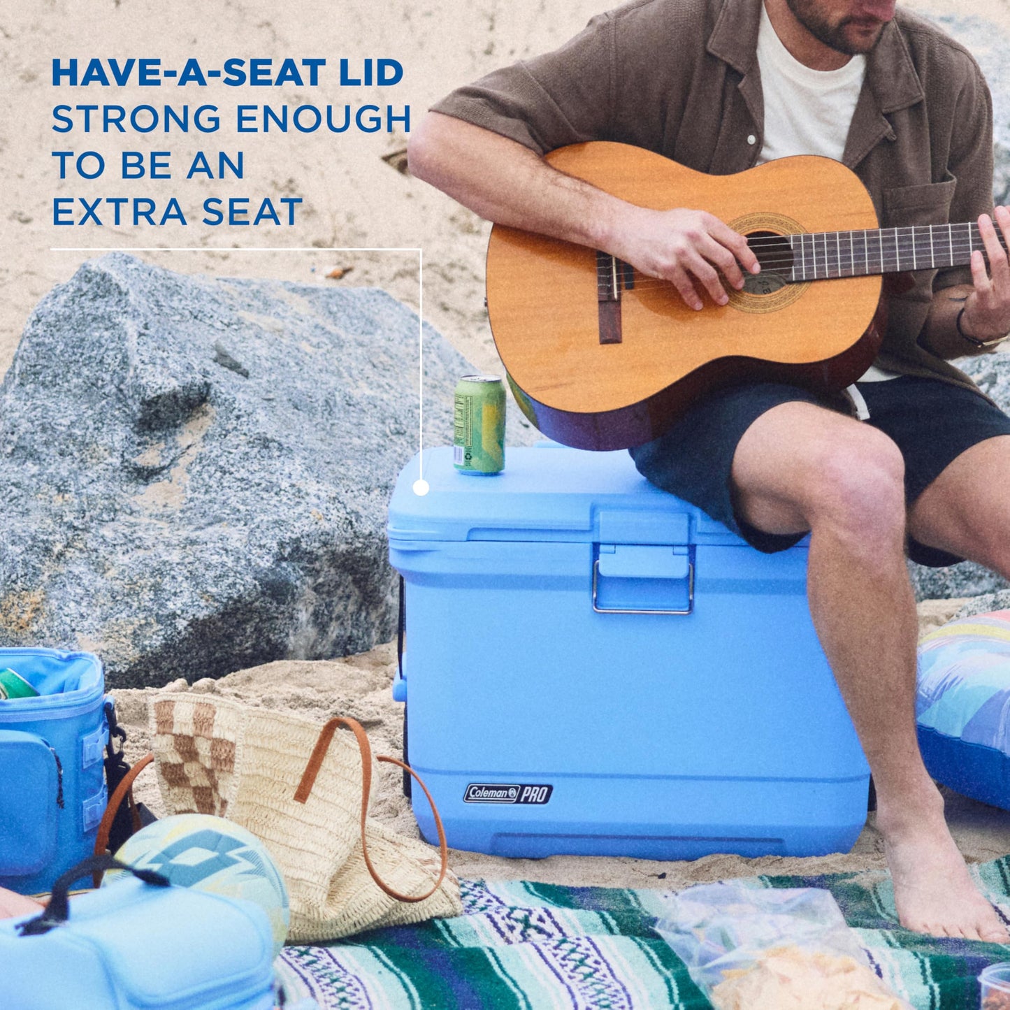 Coleman Pro Heavy-Duty 25qt Ultra-Light Premium Hard Cooler, Extra-Thick Insulation Keeps Ice up to 3 Days, 36-Can Capacity