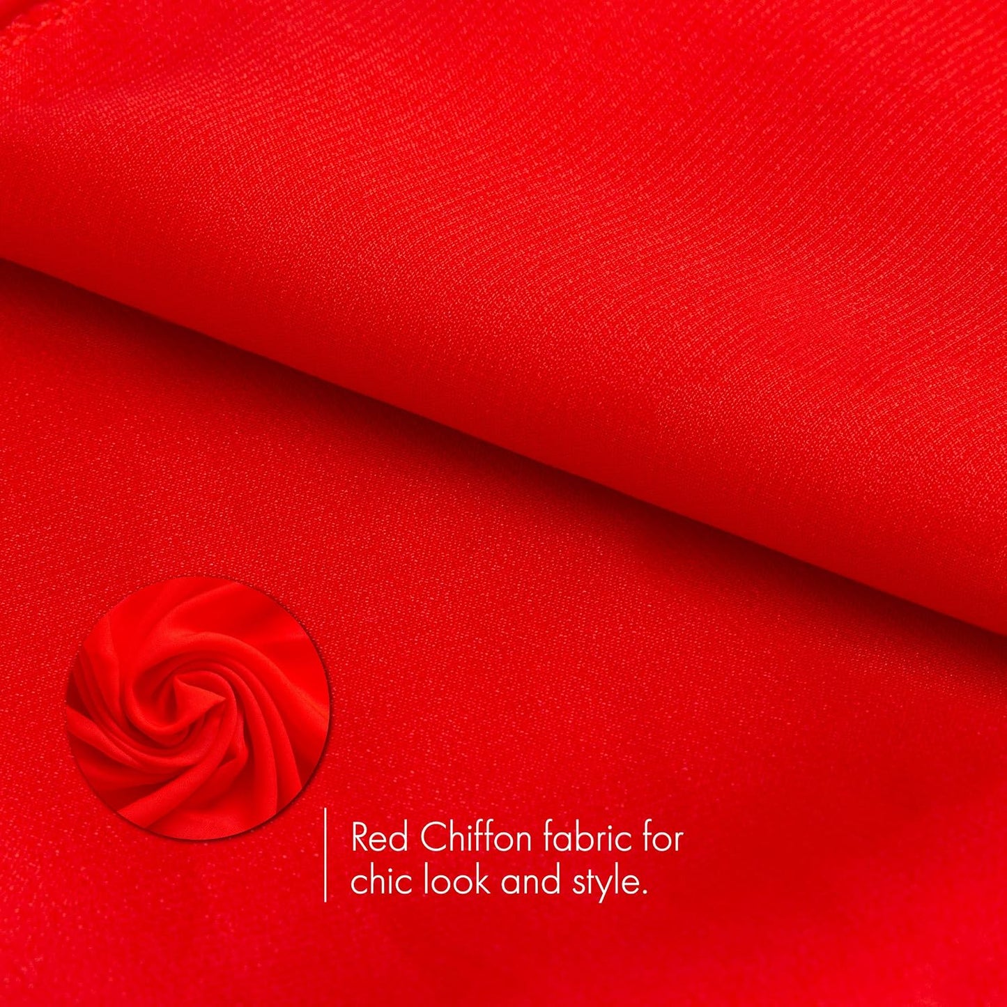 Skeleteen Chiffon Head Neck Scarf - A Simple yet Chic Accessory