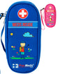 PracMedic Bags Epipen Case - Epi pens Carrying Case- Medical Case for Kids - Insulated to hold Inhaler, Epi Pen, Auvi Q, Epinephrine, Allergies Medication - Medicine Bag for Traveling (Blue)