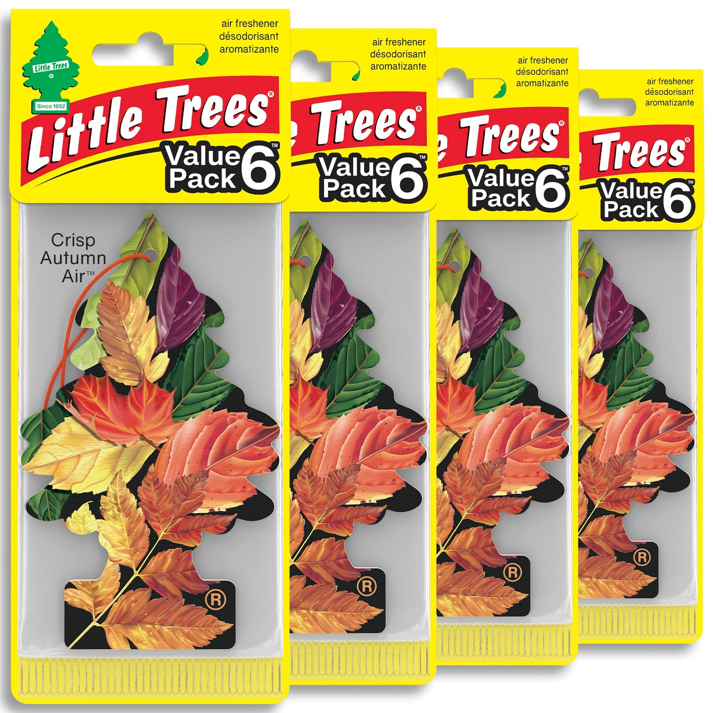 LITTLE TREES Car Air Freshener | Hanging Tree Provides Long Lasting Scent for Auto and Home | Black Ice, 24 Air Fresheners