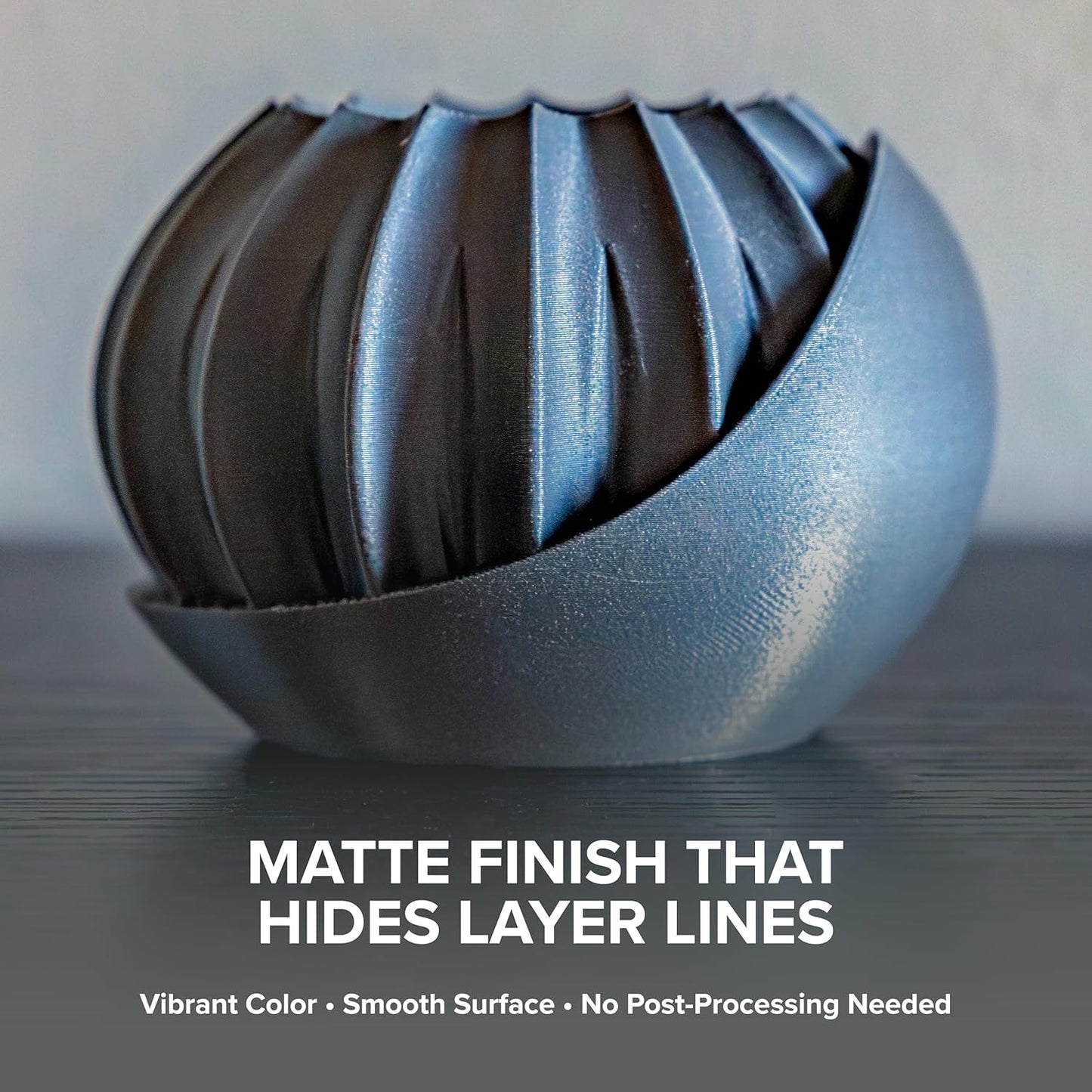 Polymaker Panchroma Mattes PLA Filament, Holzkohlschwarz 1.75mm 1kg 3D-Druck Filament, Früher Polyterra Matt, Passend für die meisten FDM 3D-Drucker, 1kg Spule (2.2lbs)