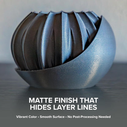 Polymaker Panchroma Mattes PLA Filament, Holzkohlschwarz 1.75mm 1kg 3D-Druck Filament, Früher Polyterra Matt, Passend für die meisten FDM 3D-Drucker, 1kg Spule (2.2lbs)