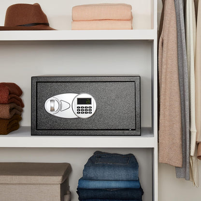 Secure Your Valuables with the Amazon Basics Steel Security Safe Box