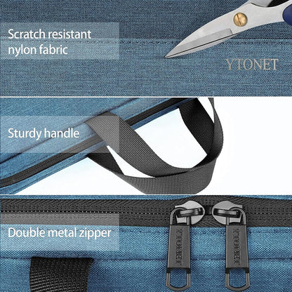 Funda para portátil Ytonet, bolsa para portátil TSA de 15.6 pulgadas, funda para portátil resistente al agua, bolsa de transporte para ordenador compatible con portátiles Lenovo, HP, Dell, Asus, regalos para hombres y mujeres, gris