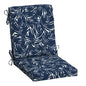 Arden 2-Pack Outdoor Patio Dining Chair Cushion, 20x44, Rain-Proof Seat Pad, Fade-Resistant Outdoor Cushion Black Cabana Stripe