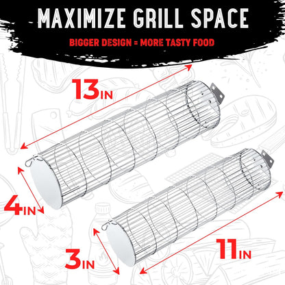 SHIZZO Rolling Grill Basket: A Game-Changer for Outdoor Cooking