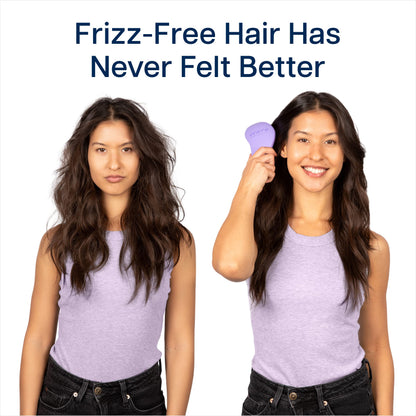 Crave Naturals Glide Thru Entwirrbürste für Erwachsene und Kinder. Entwirrbürste für natürliches, lockiges, glattes, nasses oder trockenes Haar. Haarbürsten für Frauen. Stylingbürste (Blau)