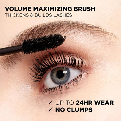 L'Oréal Paris Voluminous Original Mascara, Wimpern tuschen für Volumen und Trennung, nicht verklumpende Formel für weiche und geschmeidige Wimpern, Blackest Black 8,5ml